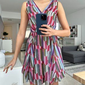 ERIN by Erin Fetherston Printed Sleeveless Mini Dress